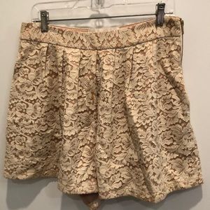 Anthropologie lace shorts
